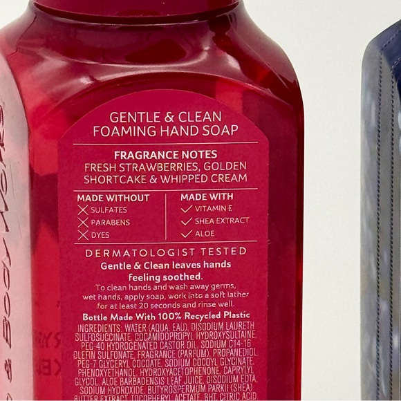 Bath & Body Works Strawberry Pound Cake & Blueberry Bellini Hand Soaps NWT - Picture 5 of 6